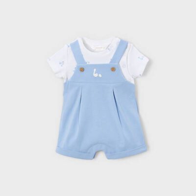 Mayoral Baby Blue Romper 1629