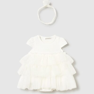 Mayoral Baby Cream Romper 1601