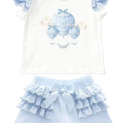 Giorgio Bambini Blue Balloon Short Set