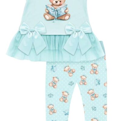 Giorgio Bambini Mint Teddy Legging Set