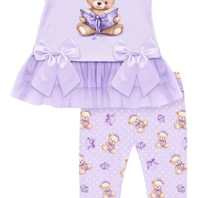 Giorgio Bambini Lilac Teddy Legging Set