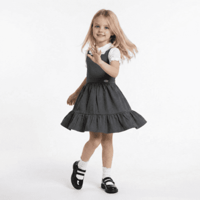 Lelli Kelly Becky Grey Pinafore LKS010