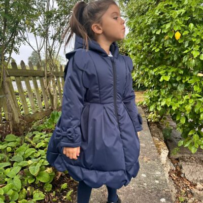 Love & Learn Scallops Navy Coat