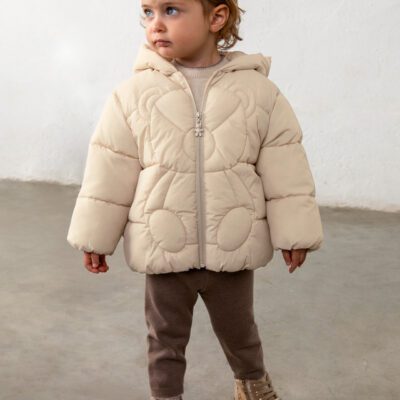 Mayoral Toddler Beige Bear Jacket 2438