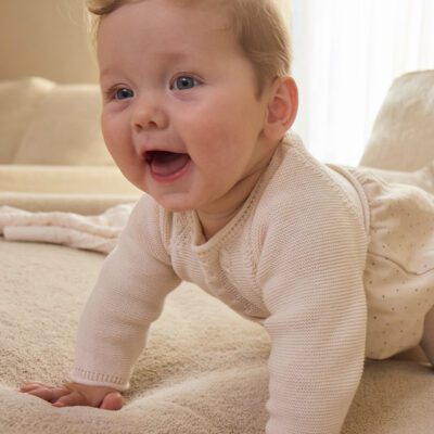 Mayoral Baby Beige Romper with Tights 2681