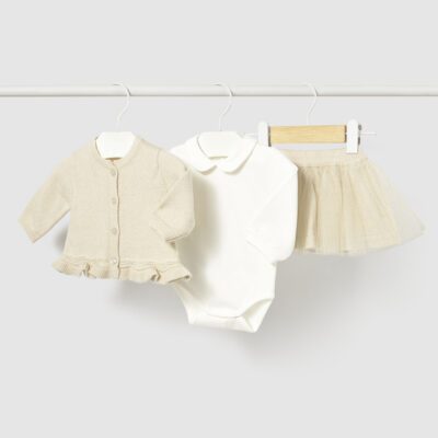 Mayoral Baby Champagne Skirt Set 2811