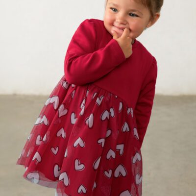 Mayoral Toddler Red Tulle Dress 2941