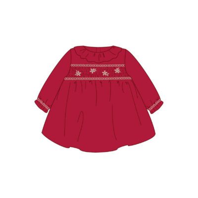 Mayoral Baby Red Velvet Dress 2807