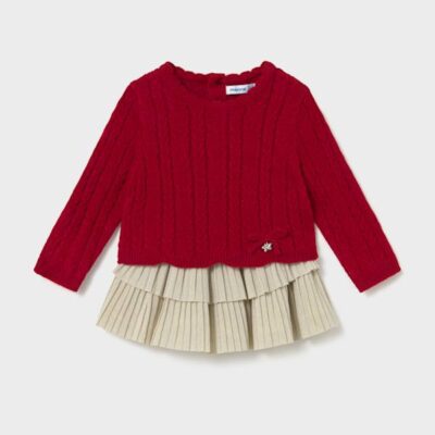 Mayoral Toddler Red Skirt Set 2955