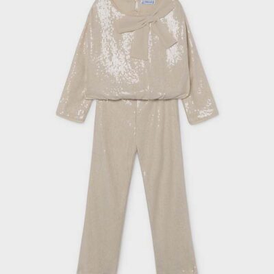 Mayoral Cream Sequin Trouser Set 4528